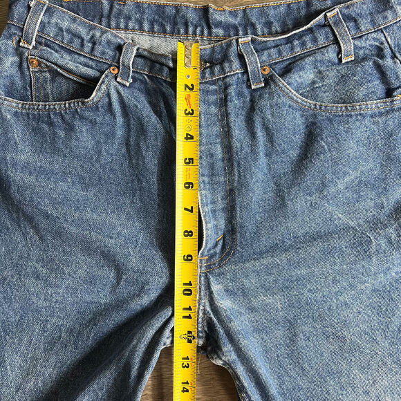 VTG Levis 517 Jeans Fits 34x26 Raw Hem Saddleman Orange Tab‎ 1980s Made in USA - Picture 9 of 10